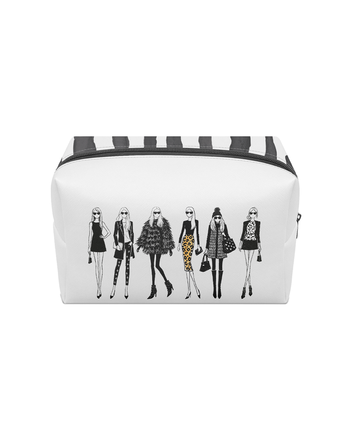 6 "Ladies Who Lunch" Large Boxy Makeup Bags