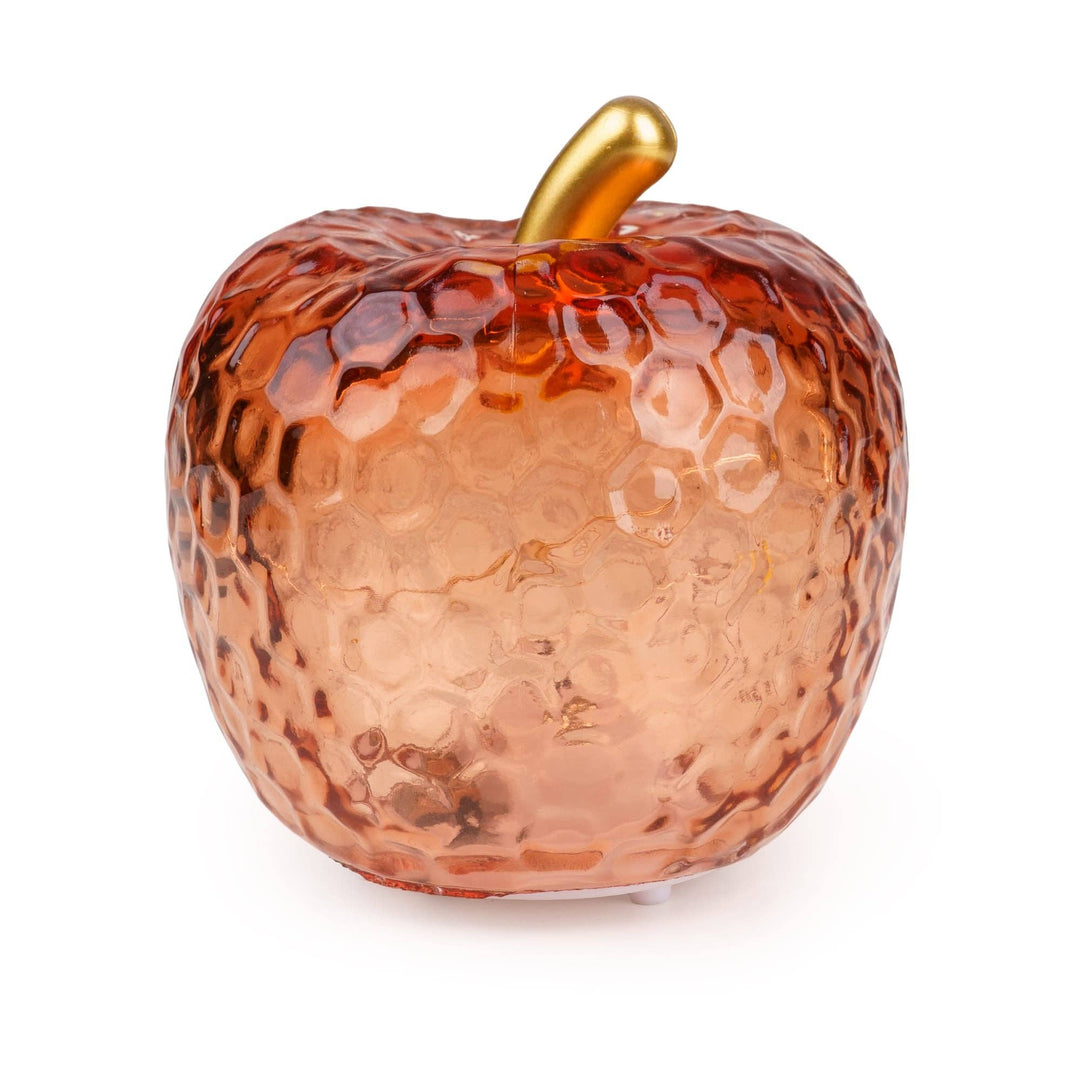 Pink Glass Apple LED Light