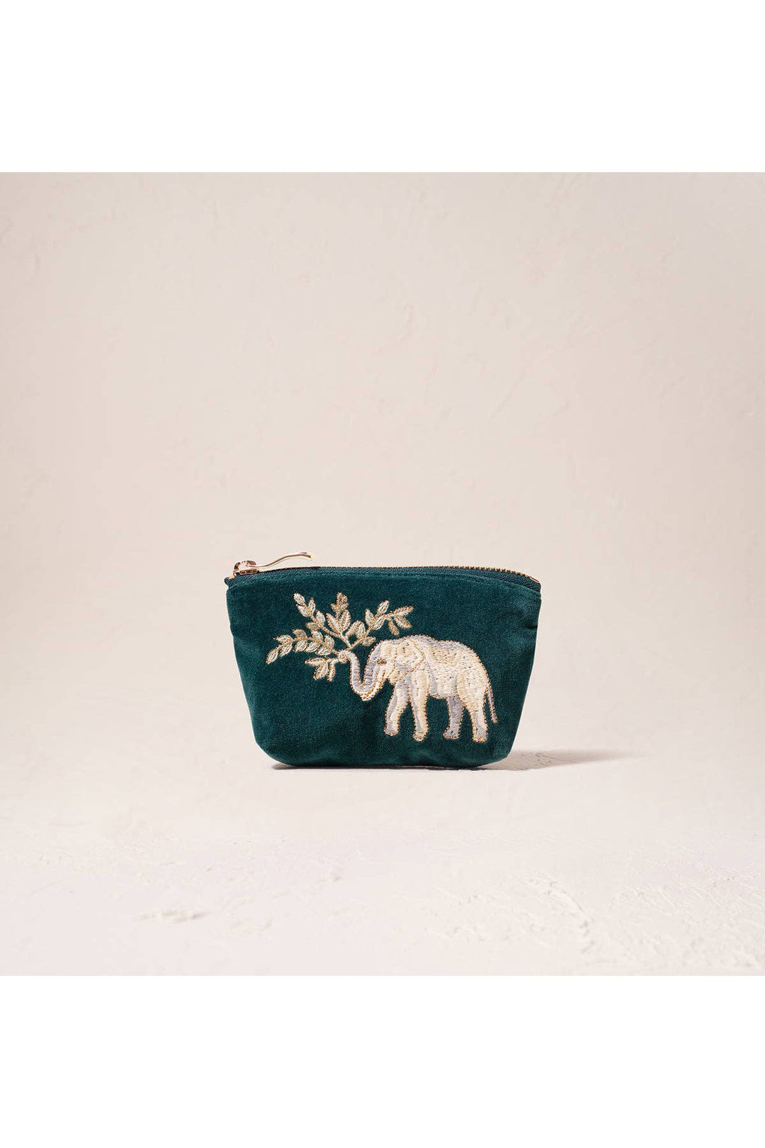 Elizabeth Scarlett Emerald Elephant Herd Coin Purse Experience Boutique