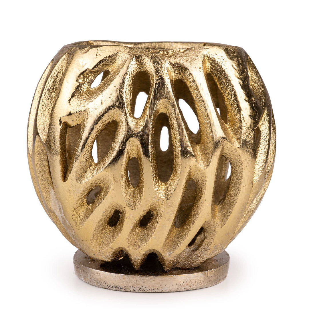 Gold Small Metal Tealight Holder