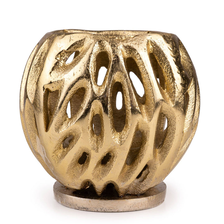 Gold Small Metal Tealight Holder