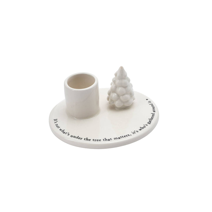 Winter Wishes 'Under The Tree' Candlestick Holder