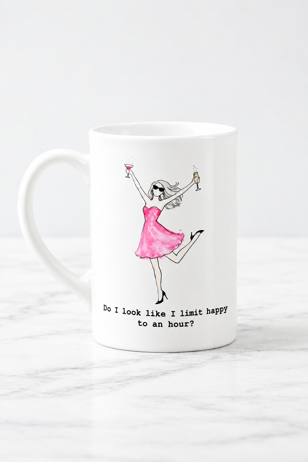 "Happy Hour" Bone China Mug