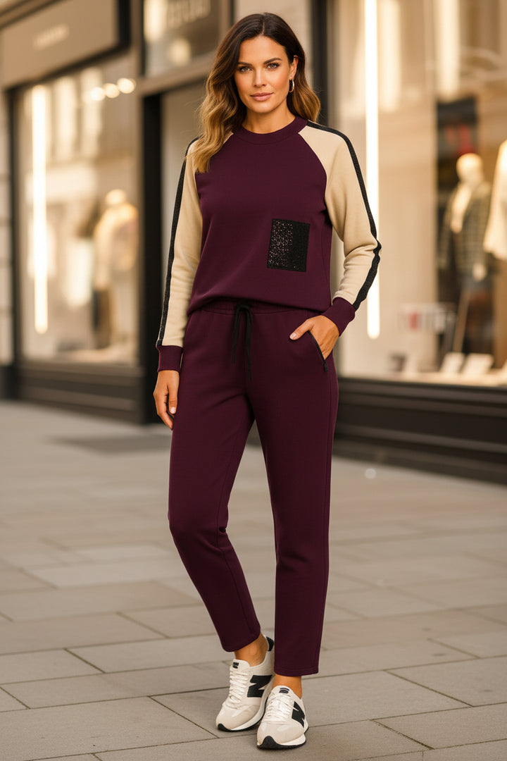 Orly 262106 Wine Purple Sports Luxe Embellished Top