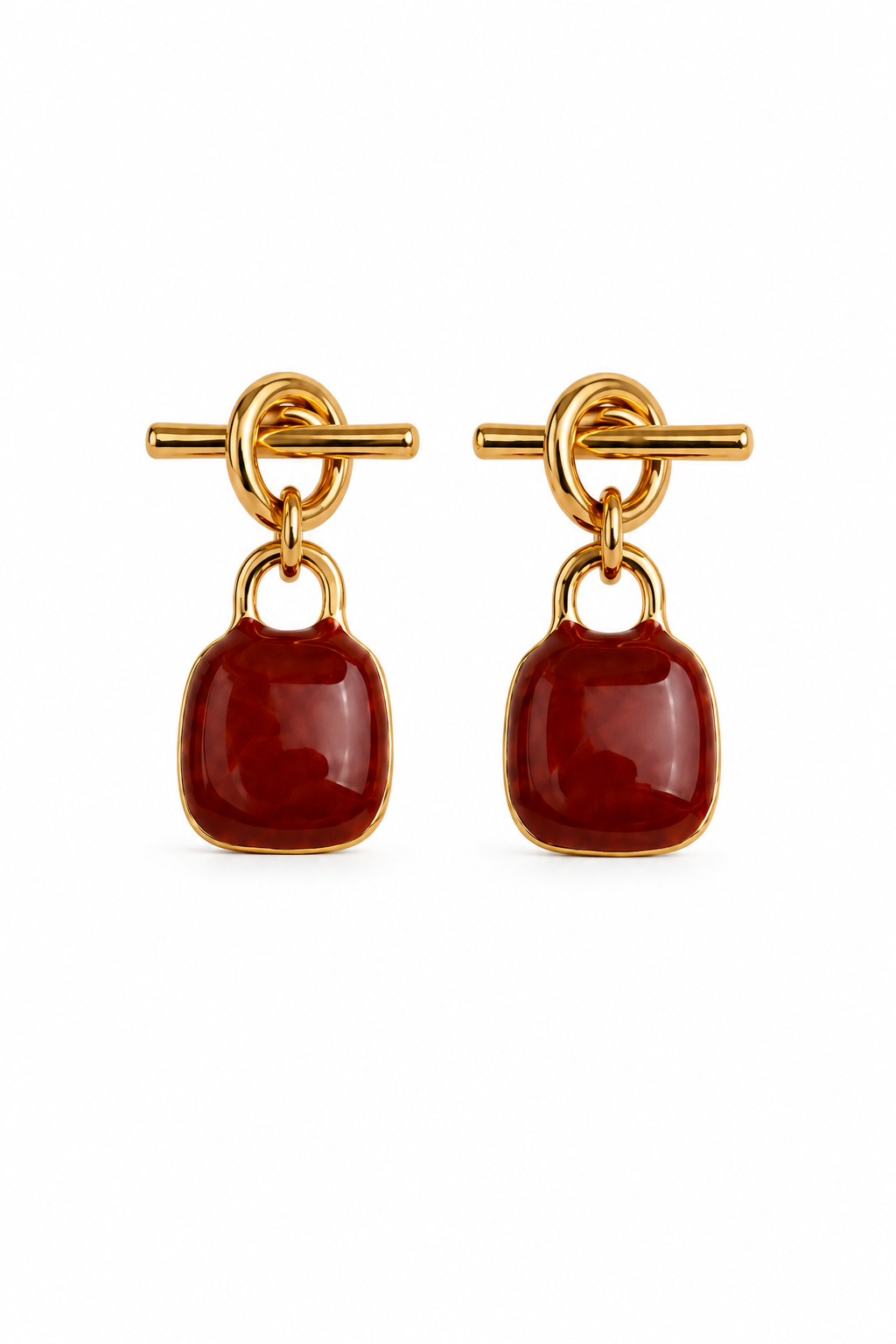 Merlot Muse Knot Earring in Gold