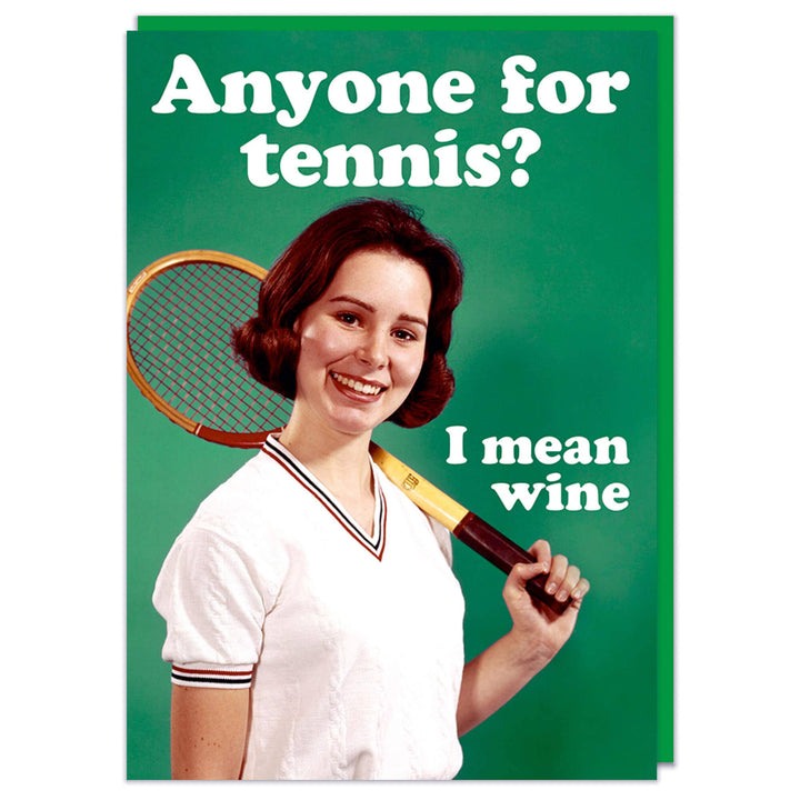 Anyone for Tennis Greeting Card