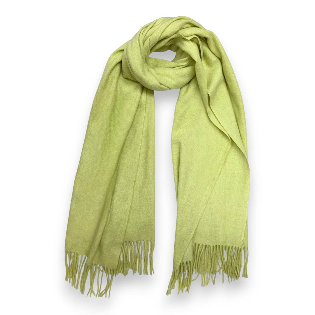 Lime Premium Wool Blend Winter Scarf
