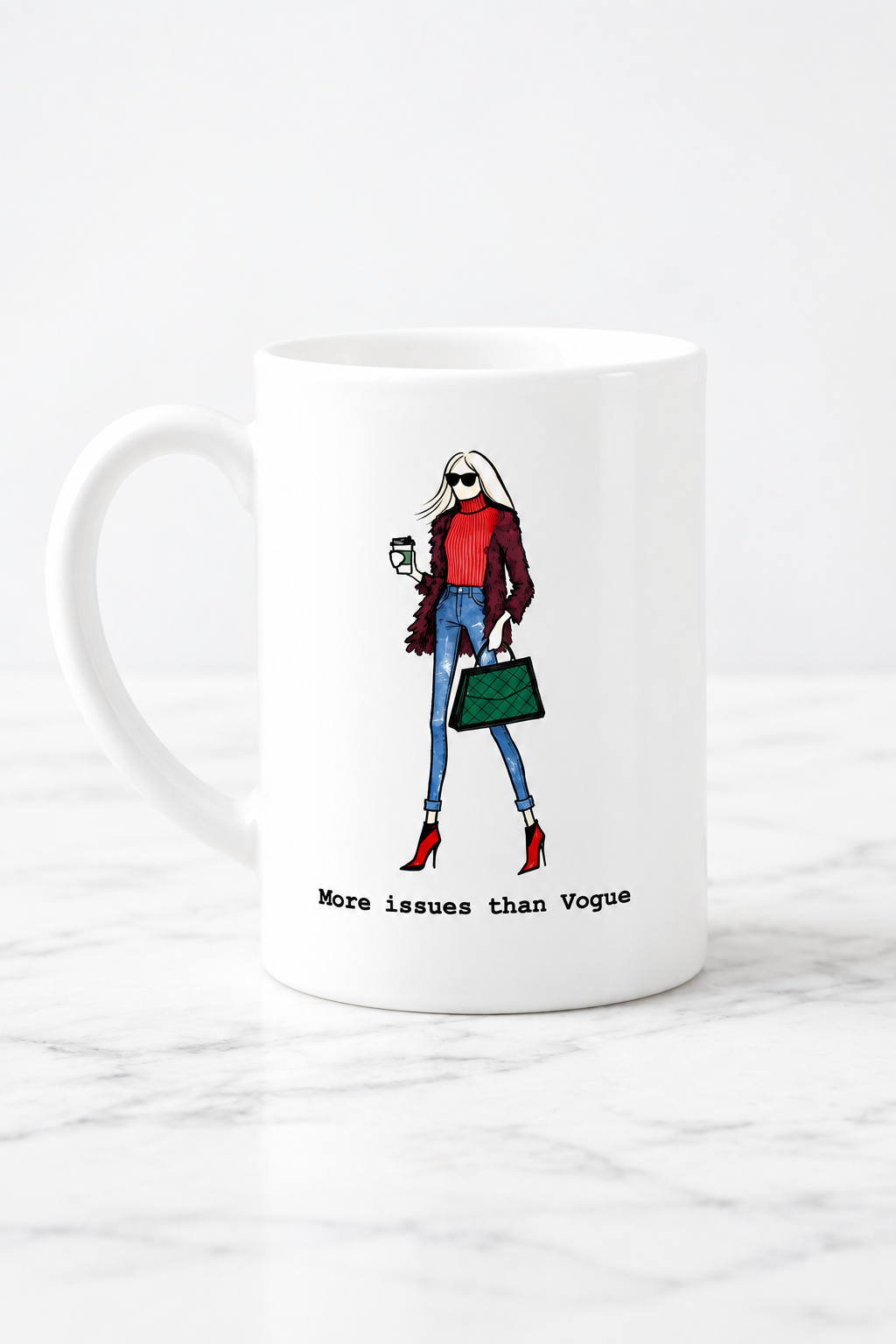 "More Issues Than Vogue" Bone China Mug