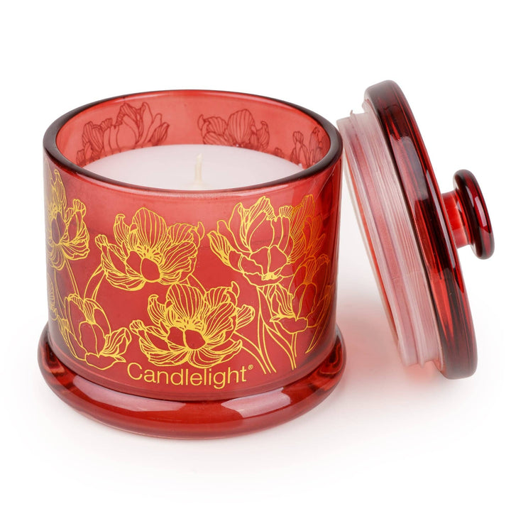 Small Glass Candle Gold Electroplated - Botanical Gallery