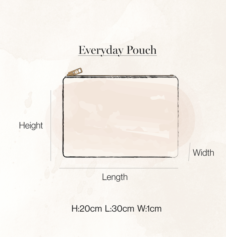 Hummingbird Everyday Pouch Ink Blue Velvet
