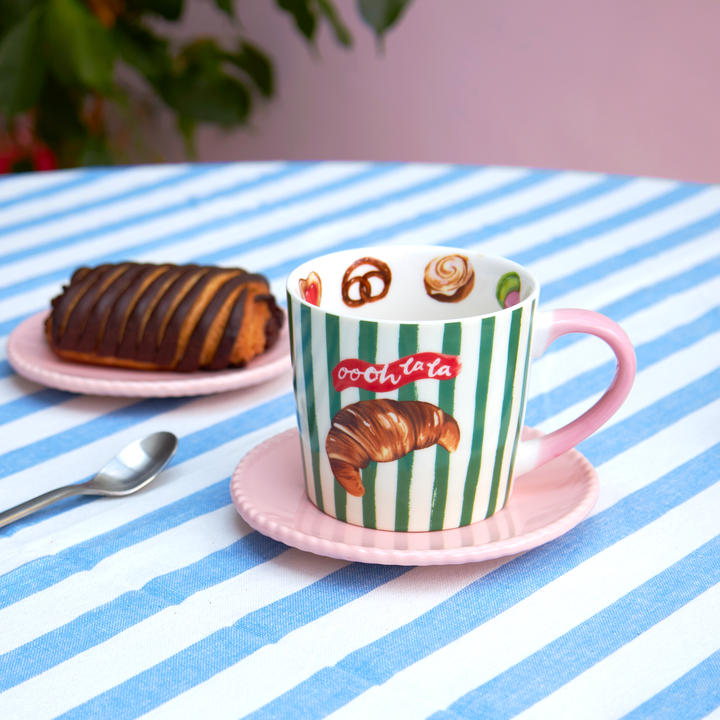 Eleanor Bowmer Oooh La La Croissant Mug
