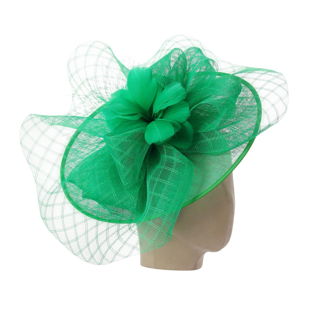 Green Ethereal Aviary Large Stunning Fascinator