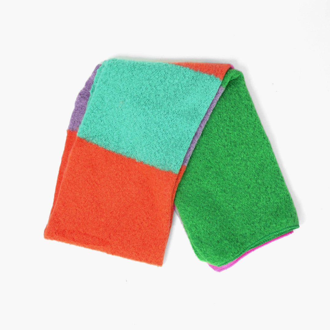 Vibrant Colour Block Heavyweight Scarf