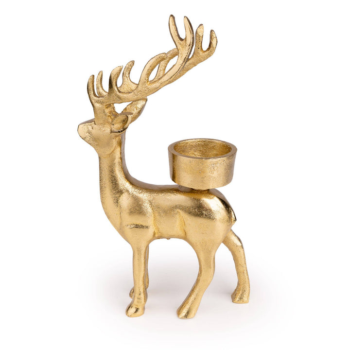 Metal Tall Reindeer Tealight Holder