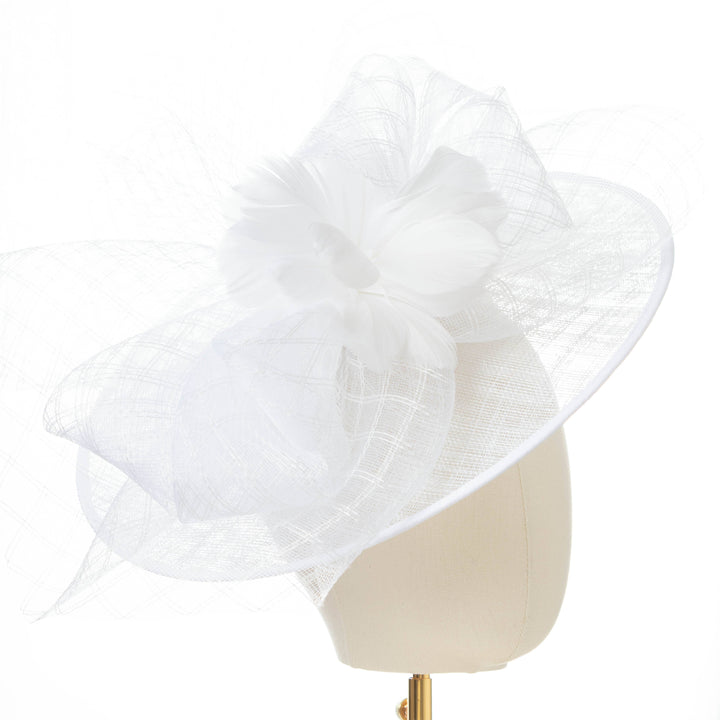 Pure White Ethereal Aviary Large Stunning Fascinator