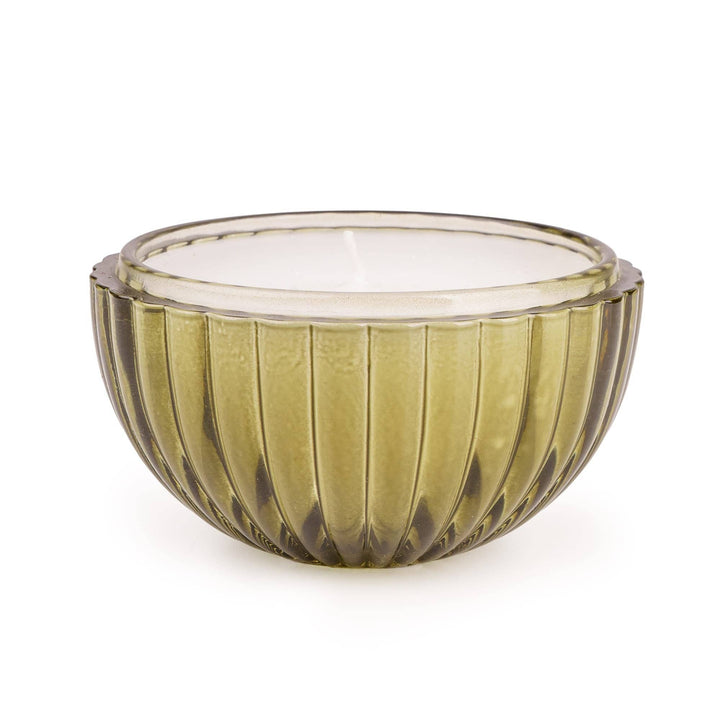 Small Bauble Glass Candle - Green