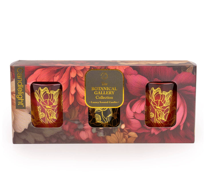 Set of 3 Votives - Botanical Gallery