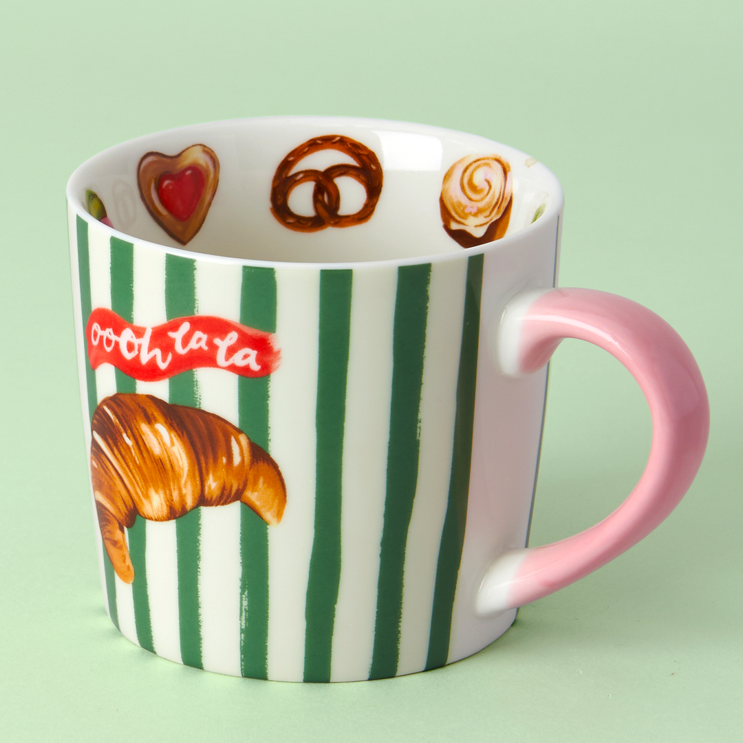 Eleanor Bowmer Oooh La La Croissant Mug