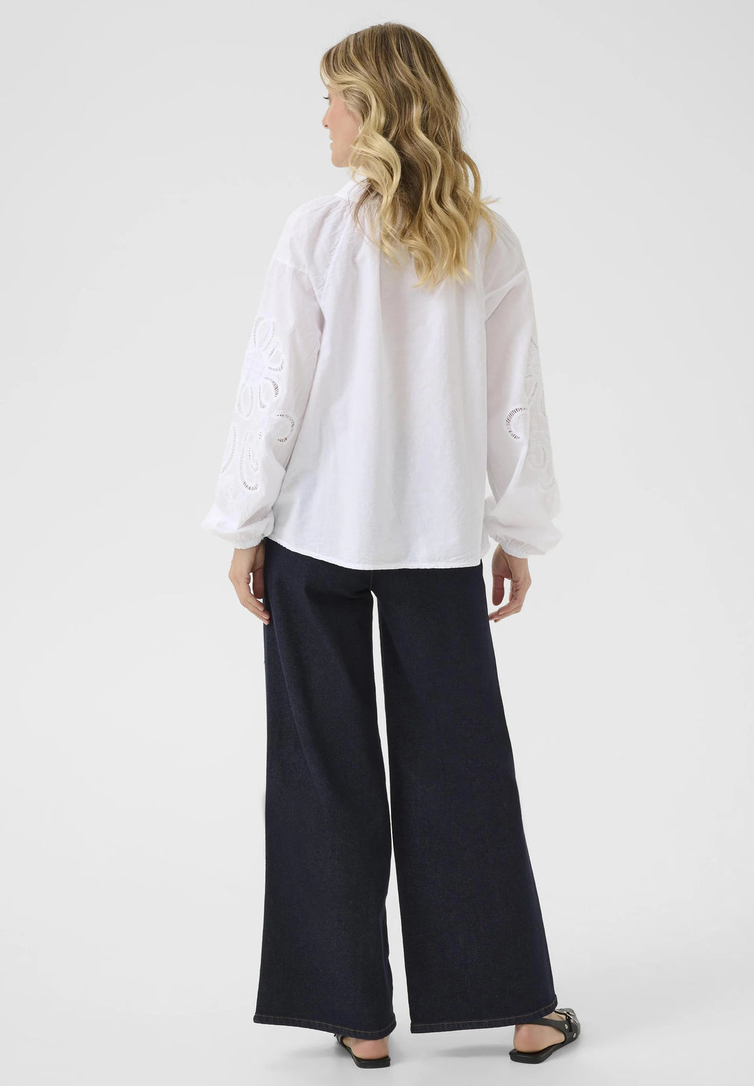Cream Clothing CRTimia White Embroidered Blouse