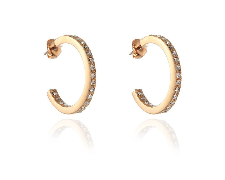 Cachet Saga Large Hoop Earrings 18ct Gold Plated