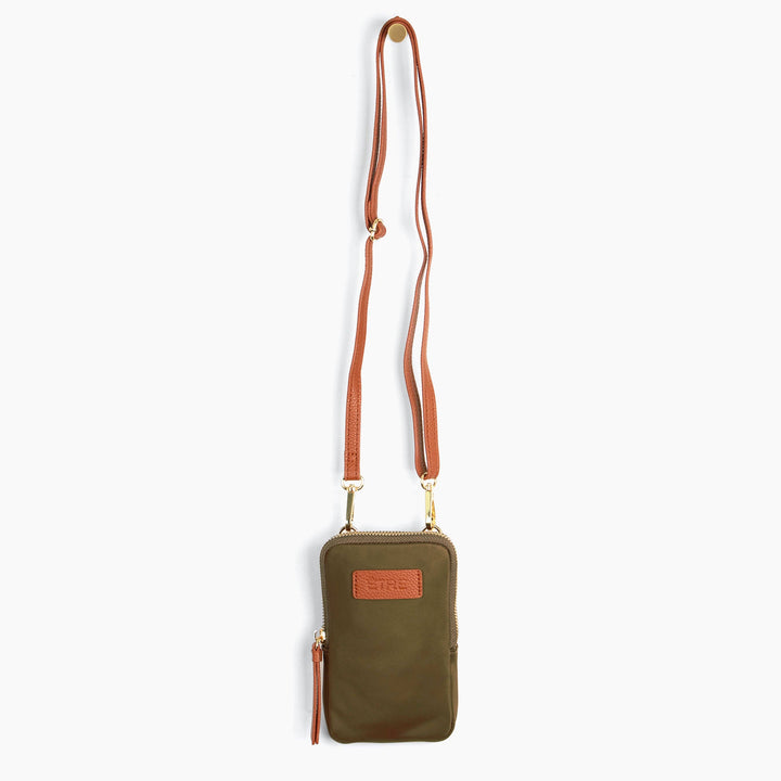 Khaki Ivy Crossbody Phone Bag