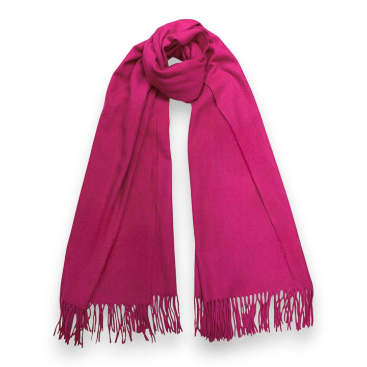 Fuchsia Premium Wool Blend Winter Scarf