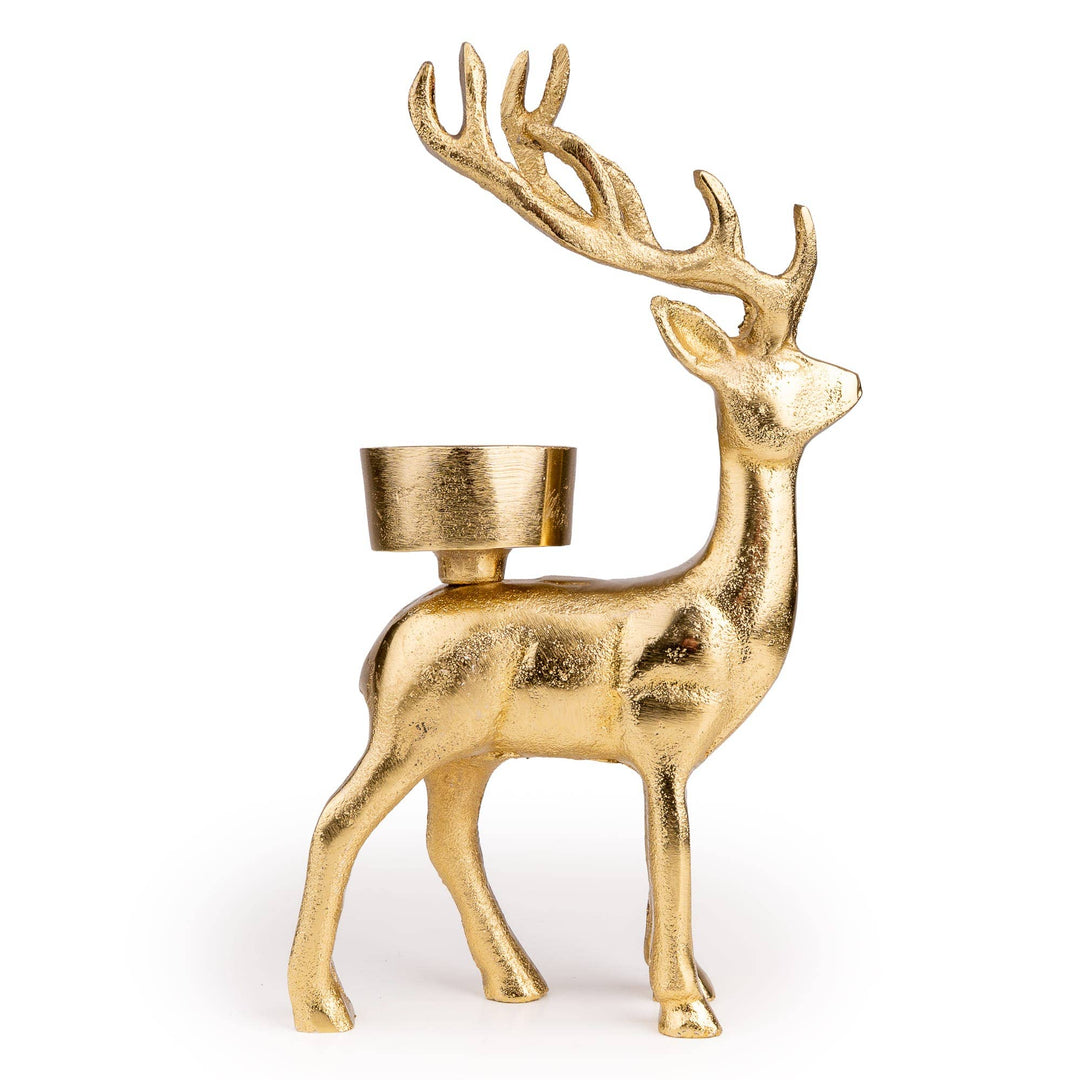 Metal Tall Reindeer Tealight Holder