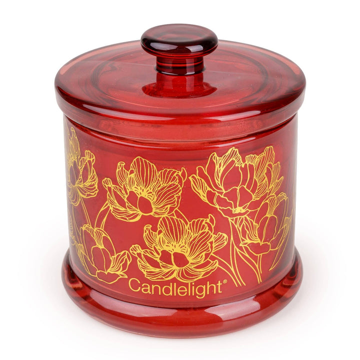 Small Glass Candle Gold Electroplated - Botanical Gallery