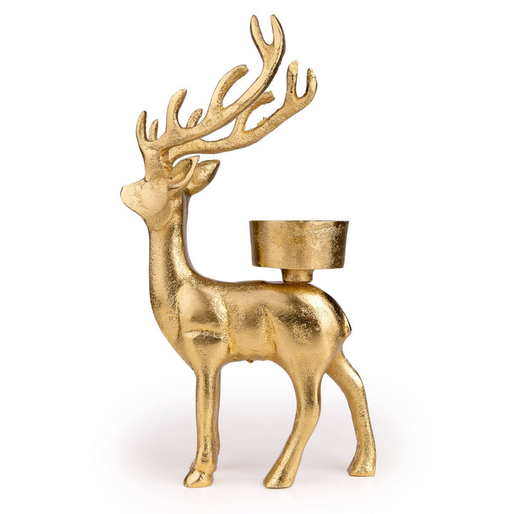 Metal Tall Reindeer Tealight Holder