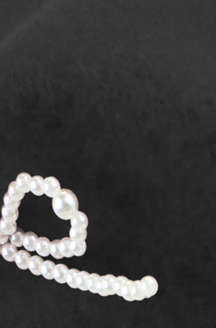 Yumi Black Pearl Bow Beret