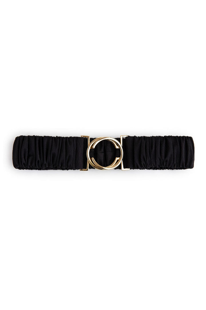 Access Fashion 4016 Black Satin Stretch Belt