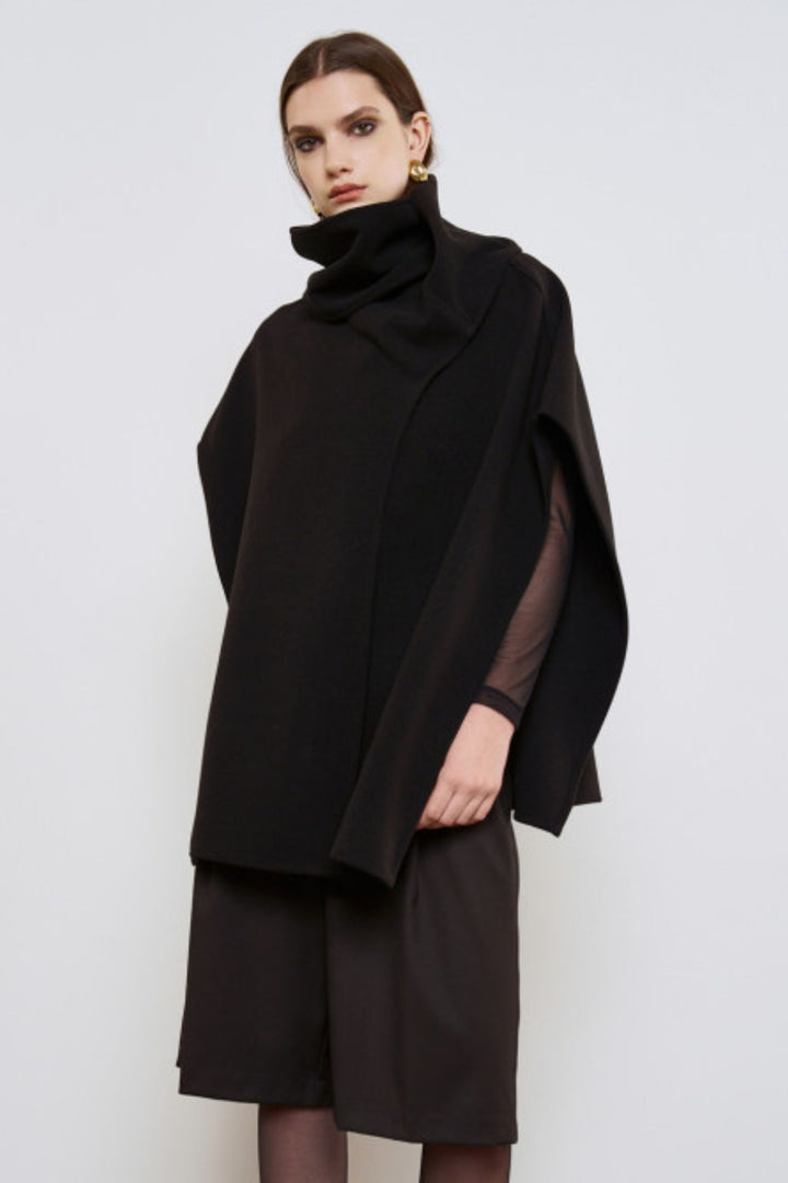 Access Fashion 9002 Black Wrap Over Jacket