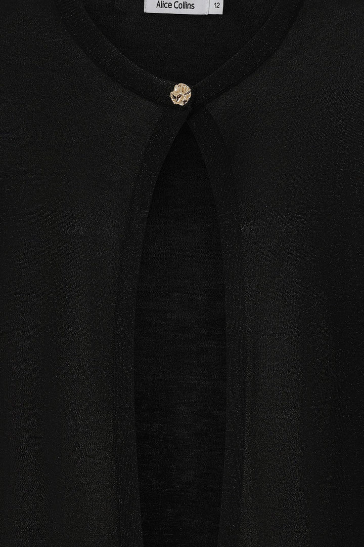 Alice Collins Black Metallic Emily Cardigan 034S136