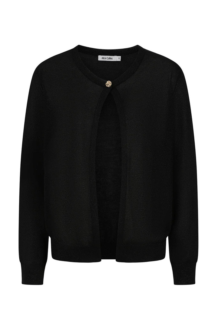 Alice Collins Black Metallic Emily Cardigan 034S136