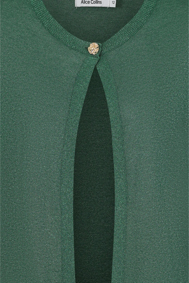 Alice Collins Emerald Green Metallic Emily Cardigan 034S136