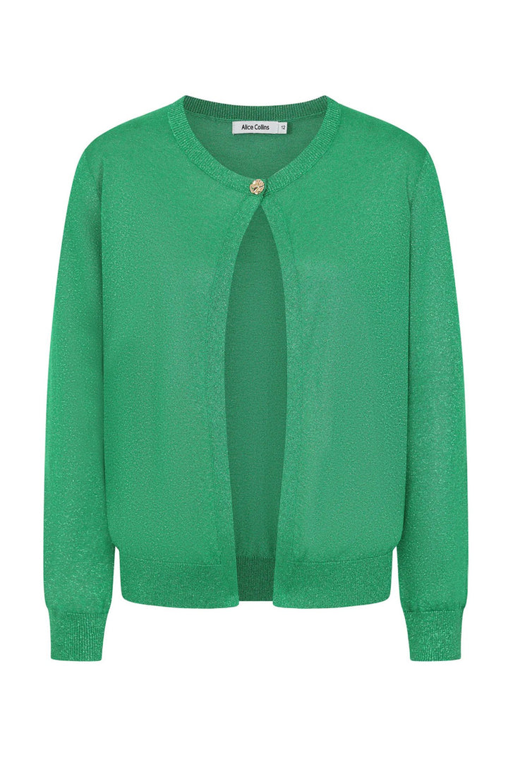 Alice Collins Kelly Green Metallic Emily Cardigan 034S136