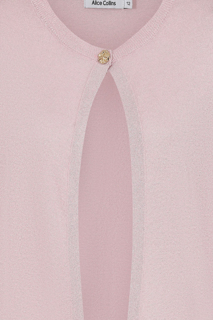 Alice Collins Pink Metallic Emily Cardigan 034S136