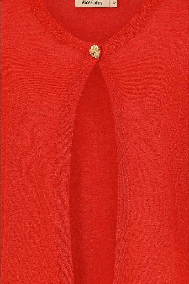 Alice Collins Red Metallic Emily Cardigan 034S136