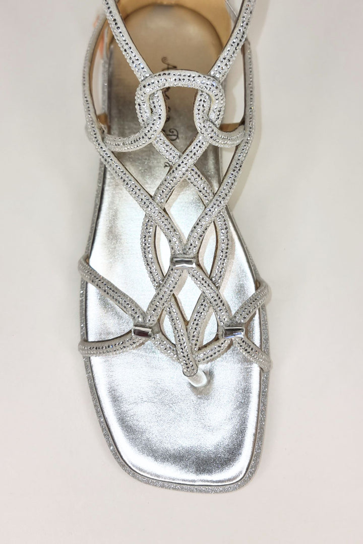 Alma En Pena V23387 Silver Napa Sandals