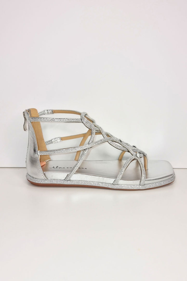 Alma En Pena V23387 Silver Napa Sandals