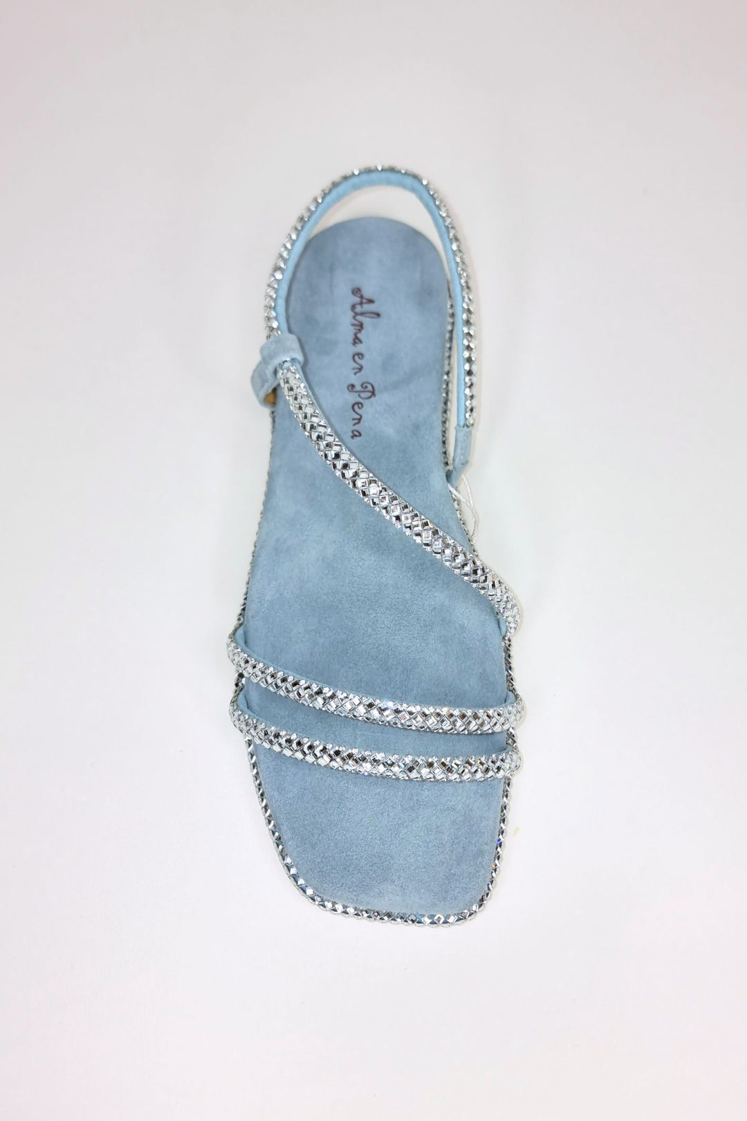 Alma En Pena V23400 Perea Sky Blue Suede Sandals