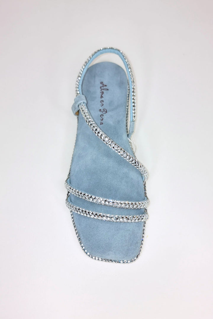 Alma En Pena V23400 Perea Sky Blue Suede Sandals