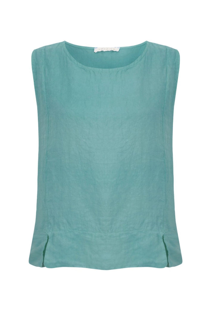 Amazing Woman Agata Lucie Linen Sleeveless Top