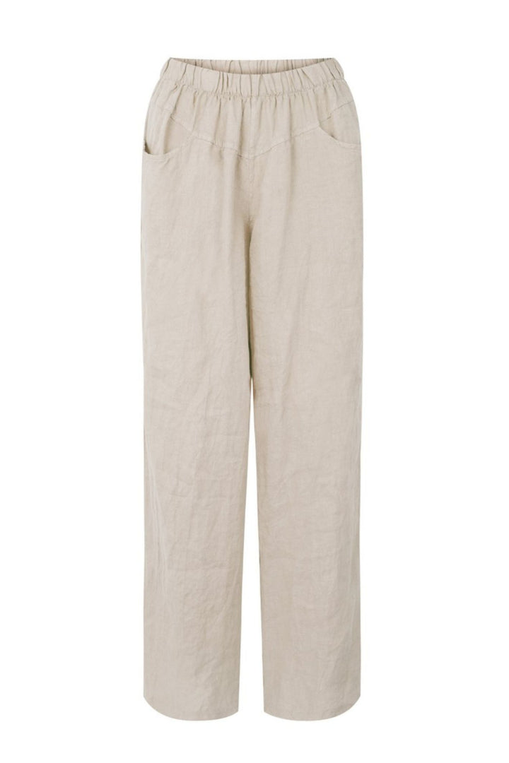 Amazing Woman Beige Orla Linen Trousers