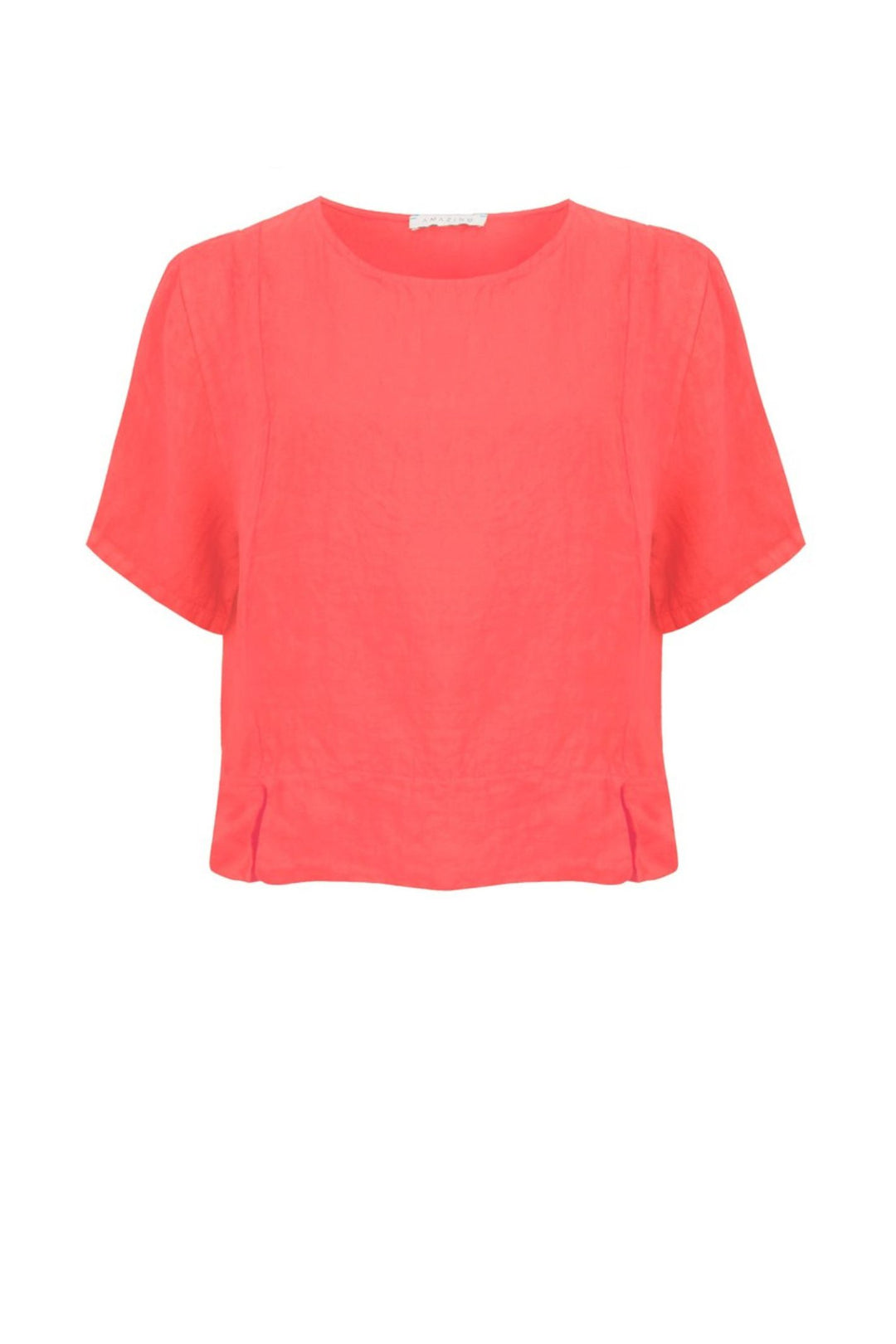 Amazing Woman Coral Lucie Linen Top