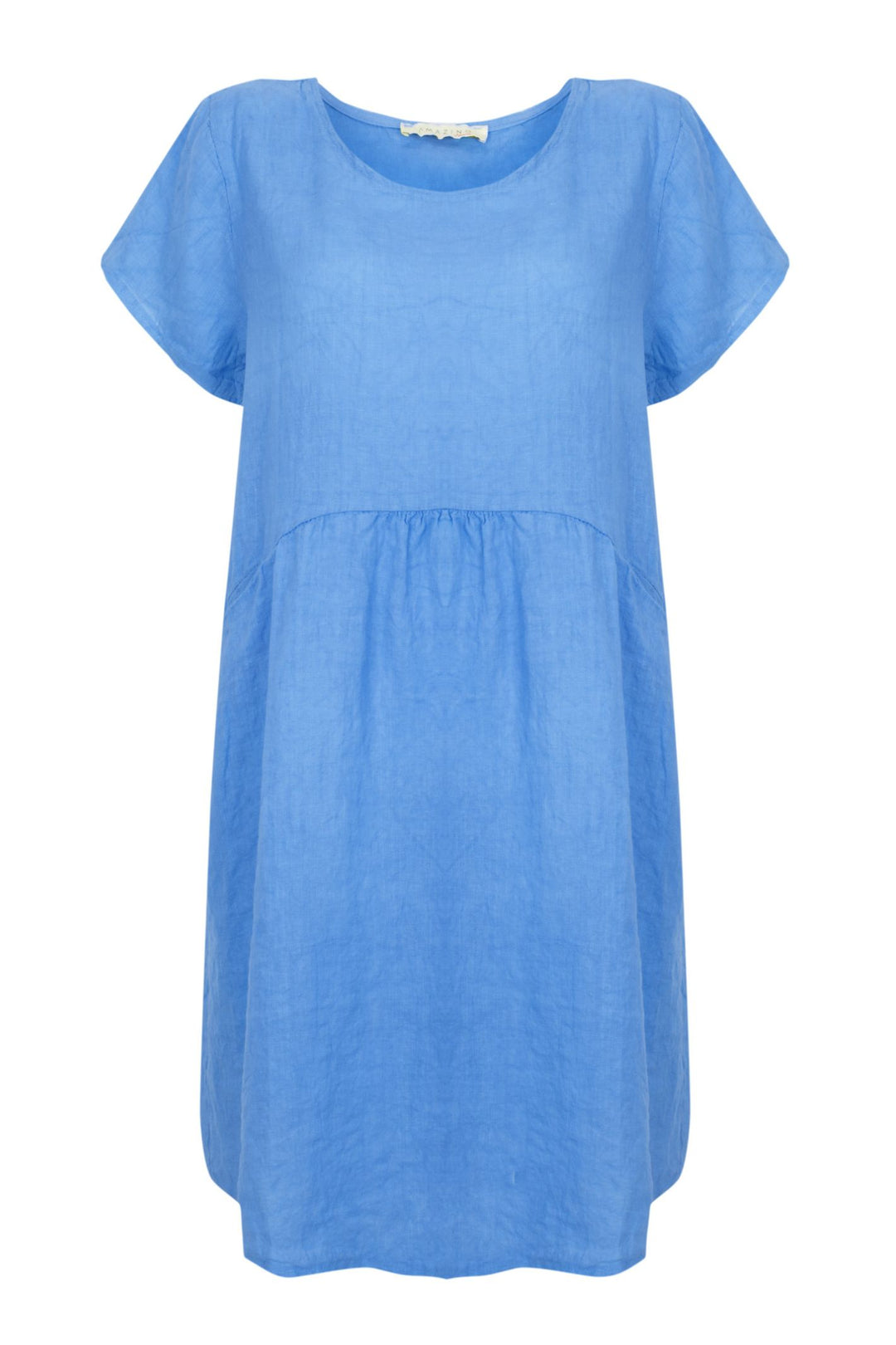 Amazing Woman Ocean Blue Lexia Linen Dress