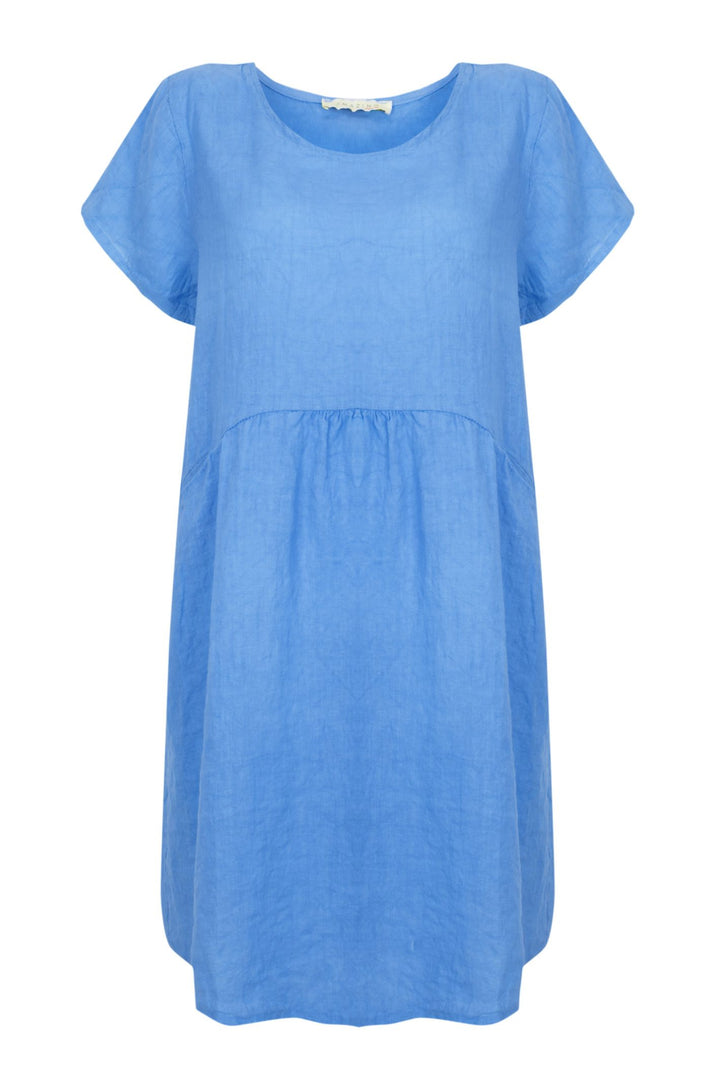 Amazing Woman Ocean Blue Lexia Linen Dress