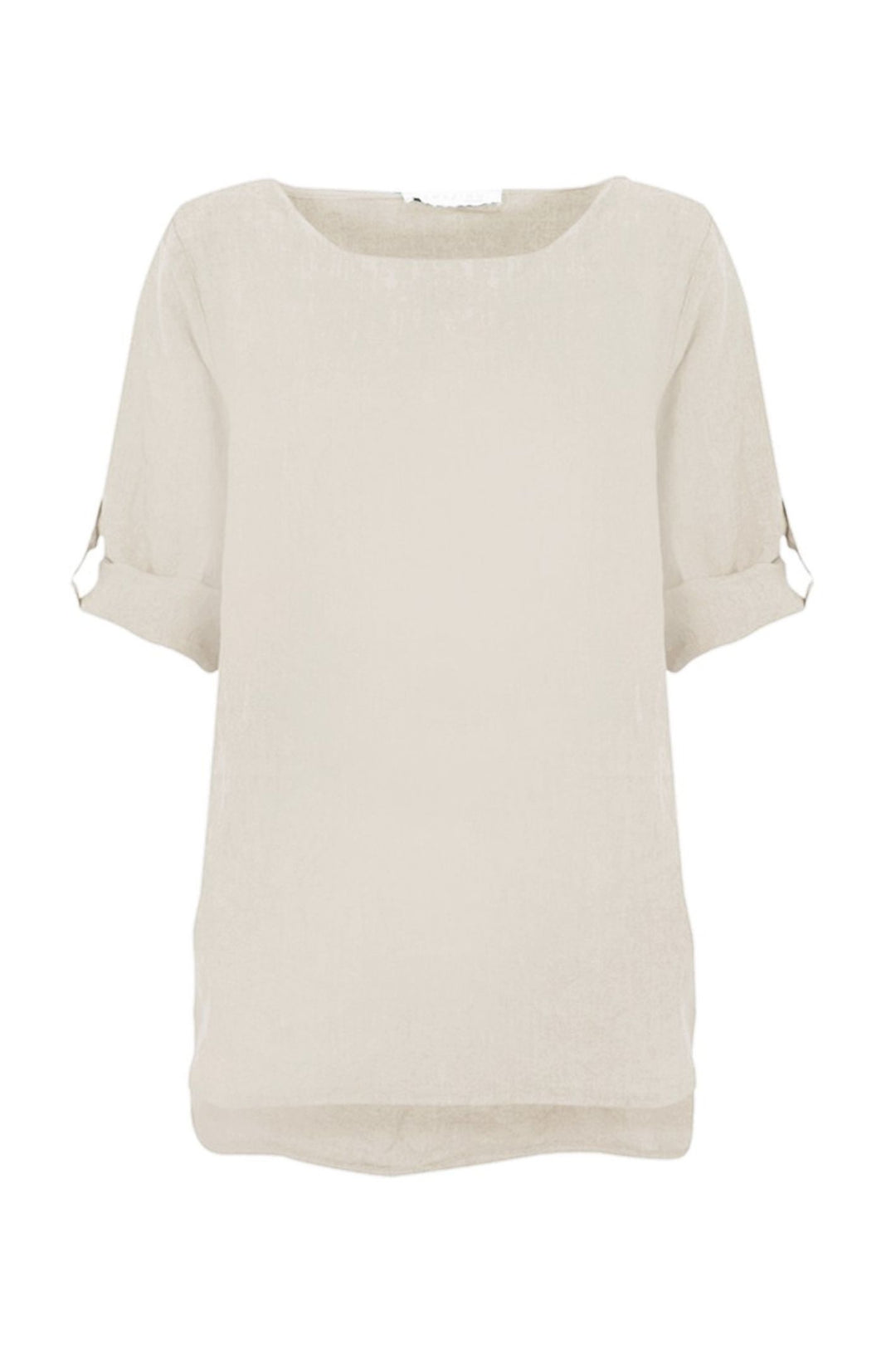 Amazing Woman Stone Elena Linen Top