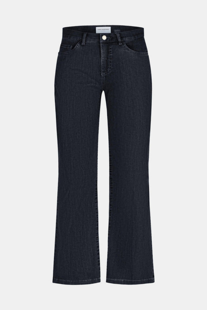 Anna Montana 1297 Black Finja Flare Fit Jeans