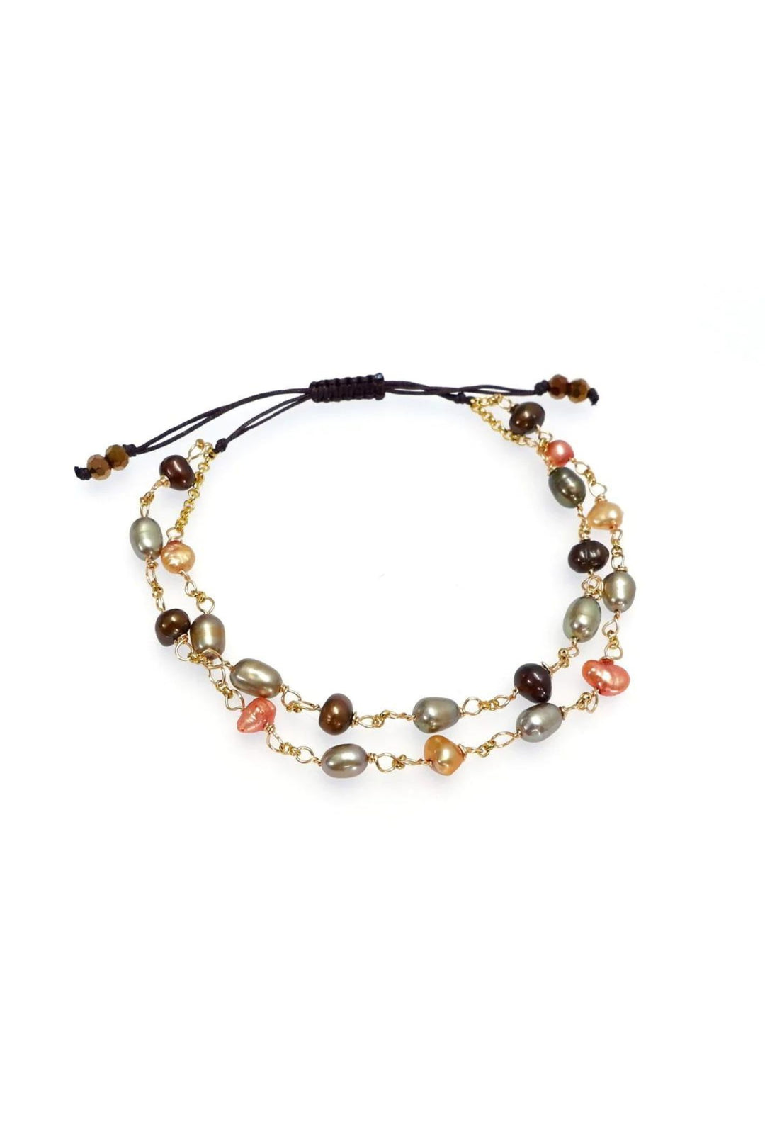 Annabella Moore LFB10-GL Pearl Bracelet